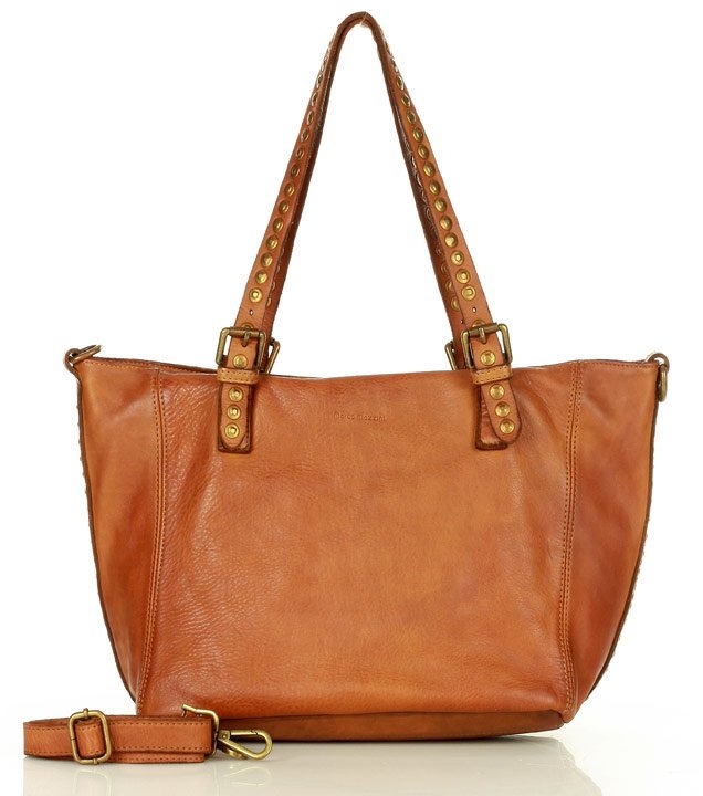 brązowa torba skórzana vintage bag dżety