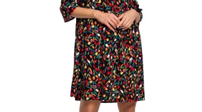 letnia sukienka w drobne kwiatki – model 6