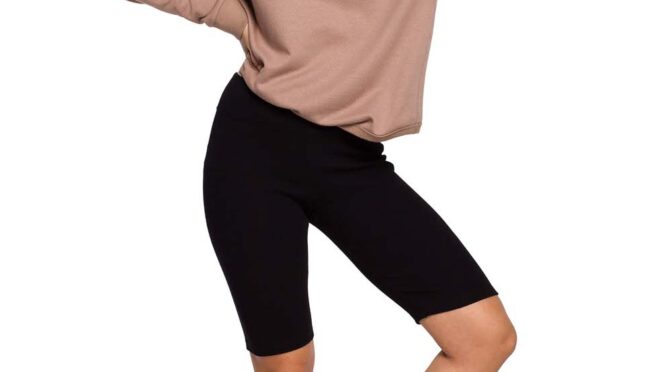 legginsy typu kolarki – czarne