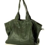 marco mazzini torebka designerska shopper bag vera pelle skóra zielony