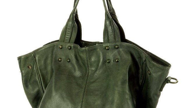 marco mazzini torebka designerska shopper bag vera pelle skóra zielony