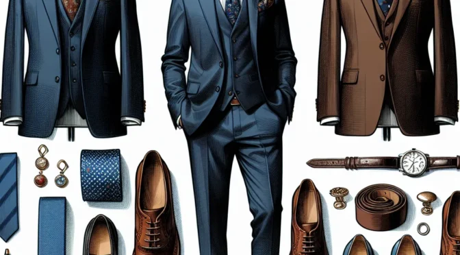 Stylowy outfit mężczyzny: Jak dobrać buty do granatowego garnituru?