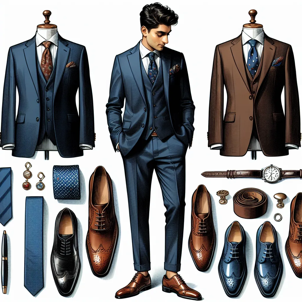 Stylowy outfit mężczyzny: Jak dobrać buty do granatowego garnituru?